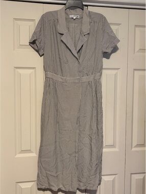 Ines de la Fressange x Uniqlo Dot Faux Wrap Dress Parisian Chic Vintage Style